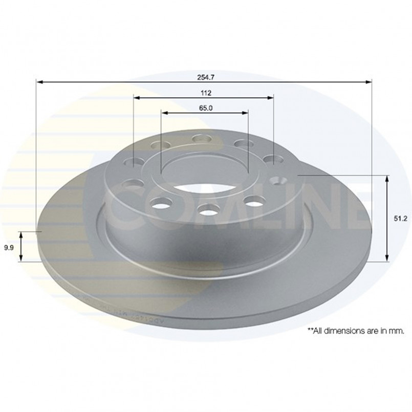 ADC1457 Comline - Диск гальмівний з покриттям — фото товара ADC1457 Comline - Диск гальмівний з покриттям — фото товара