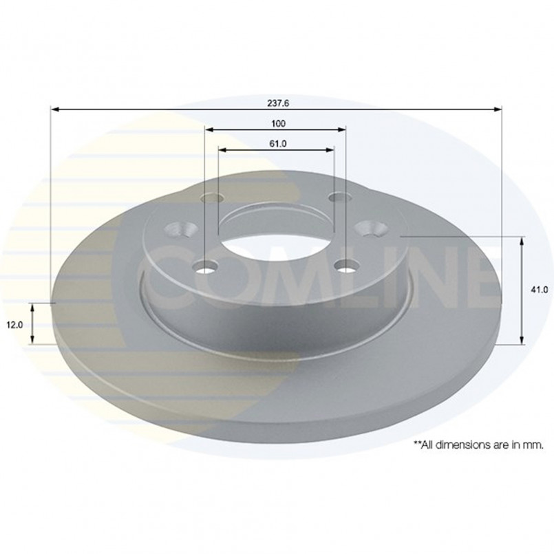 ADC1503 Comline - Диск гальмівний з покриттям — фото товара ADC1503 Comline - Диск гальмівний з покриттям — фото товара