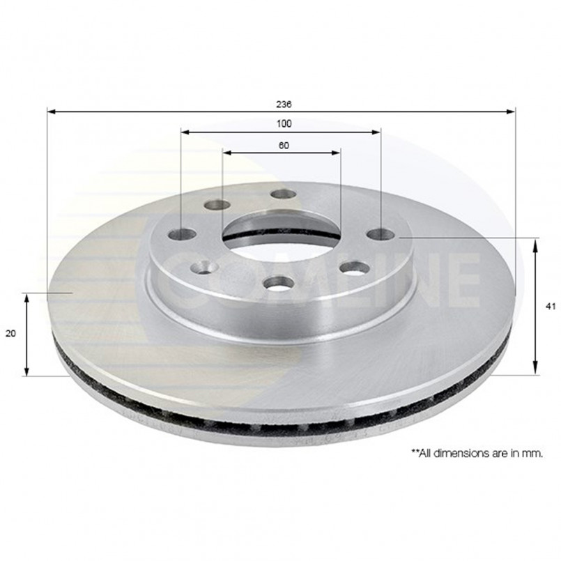 ADC1008V Comline - Диск гальмівний вентильований — фото товара ADC1008V Comline - Диск гальмівний вентильований — фото товара