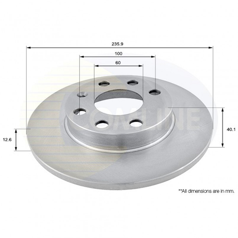 ADC1101 Comline - Диск гальмівний — фото товара ADC1101 Comline - Диск гальмівний — фото товара