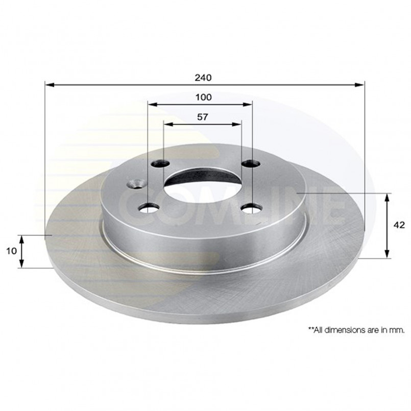ADC1106 Comline - Диск гальмівний з покриттям — фото товара ADC1106 Comline - Диск гальмівний з покриттям — фото товара