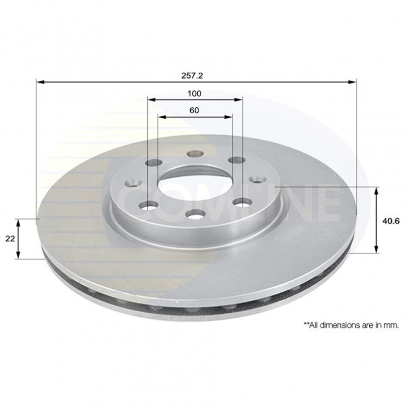 ADC1138V Comline - Диск гальмівний вентильований з покриттям — фото товара ADC1138V Comline - Диск гальмівний вентильований з покриттям — фото товара