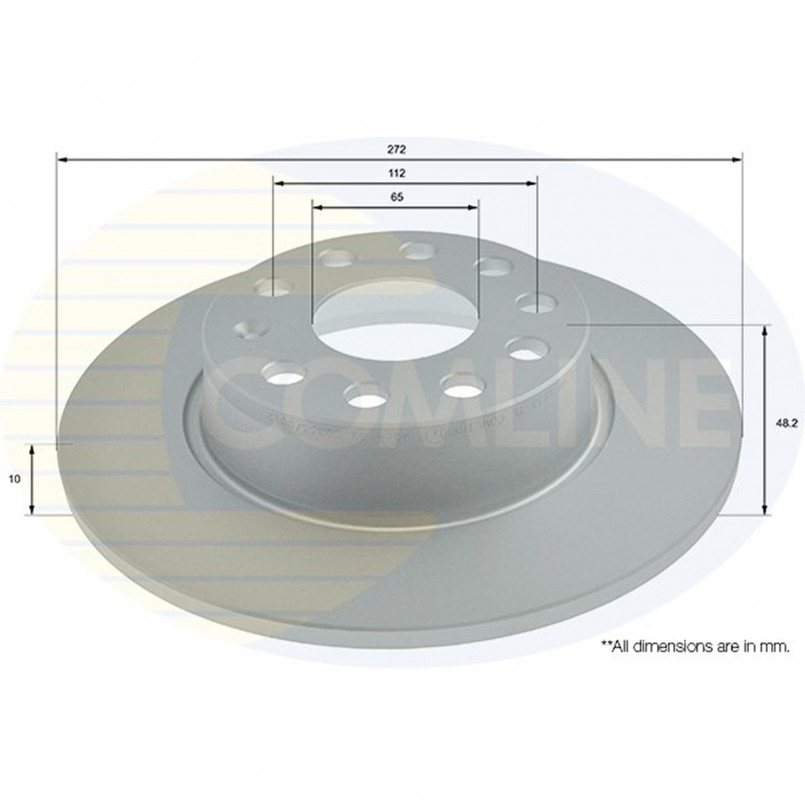 ADC1497 Comline - Диск гальмівний з покриттям — фото товара ADC1497 Comline - Диск гальмівний з покриттям — фото товара