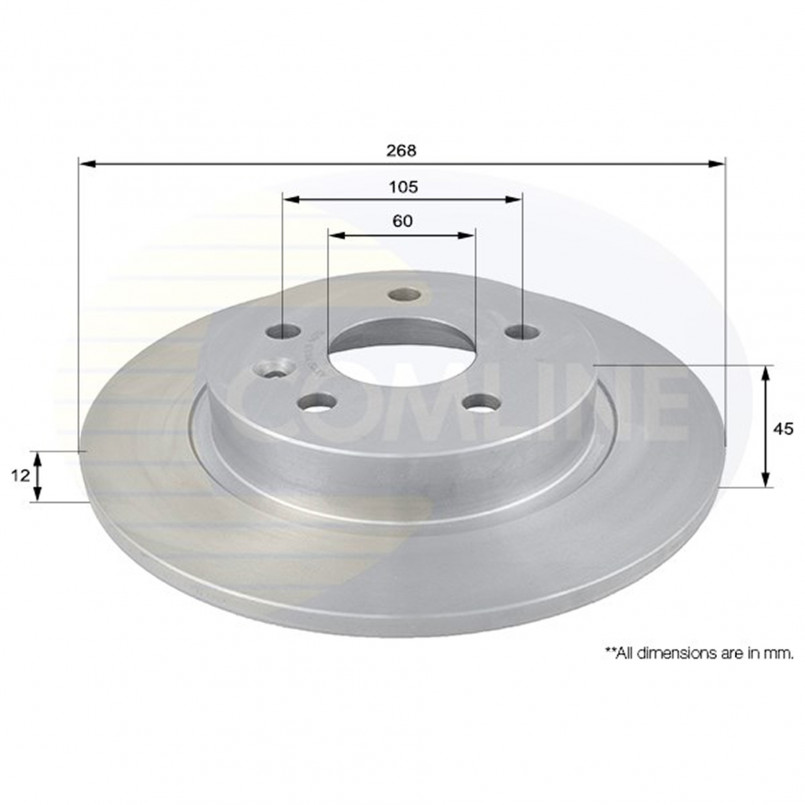 ADC1152 Comline - Диск гальмівний з покриттям — фото товара ADC1152 Comline - Диск гальмівний з покриттям — фото товара