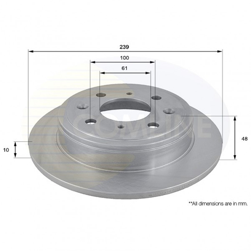 ADC0518 Comline - Диск гальмівний з покриттям — фото товара ADC0518 Comline - Диск гальмівний з покриттям — фото товара