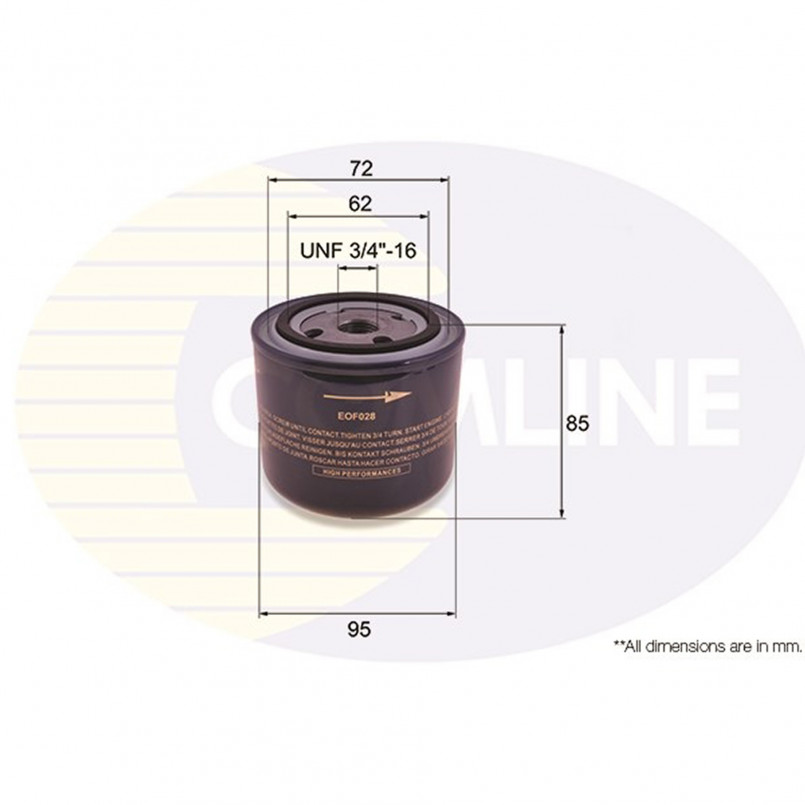 EOF028 Comline - Фільтр оливи ( аналогWL7124/OC204 ) — фото товара EOF028 Comline - Фільтр оливи ( аналогWL7124/OC204 ) — фото товара
