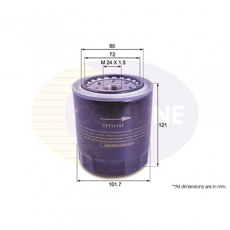 CTY11151 Comline - Фільтр оливи ( аналогWL7175/OC275 ) — фото товара CTY11151 Comline - Фільтр оливи ( аналогWL7175/OC275 ) — фото товара