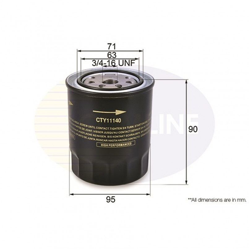 CTY11140 Comline - Фільтр оливи ( аналогWL7113/OC133 ) — фото товара CTY11140 Comline - Фільтр оливи ( аналогWL7113/OC133 ) — фото товара