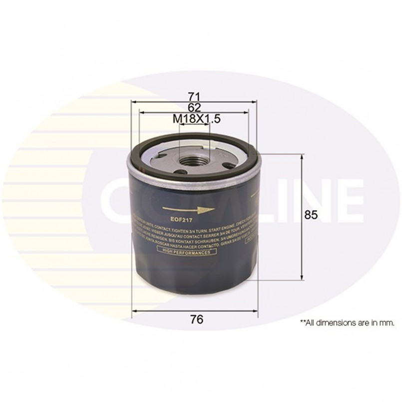 EOF217 Comline - Фільтр оливи ( аналогWL7428/OC405/3 ) — фото товара EOF217 Comline - Фільтр оливи ( аналогWL7428/OC405/3 ) — фото товара