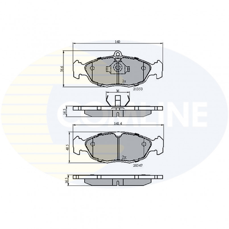 CBP0134 Comline - Гальмівні колодки до дисків — фото товара CBP0134 Comline - Гальмівні колодки до дисків — фото товара