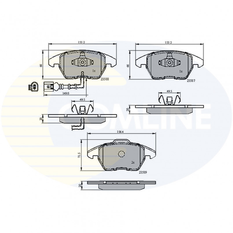 CBP11224 Comline - Гальмівні колодки до дисків — фото товара CBP11224 Comline - Гальмівні колодки до дисків — фото товара