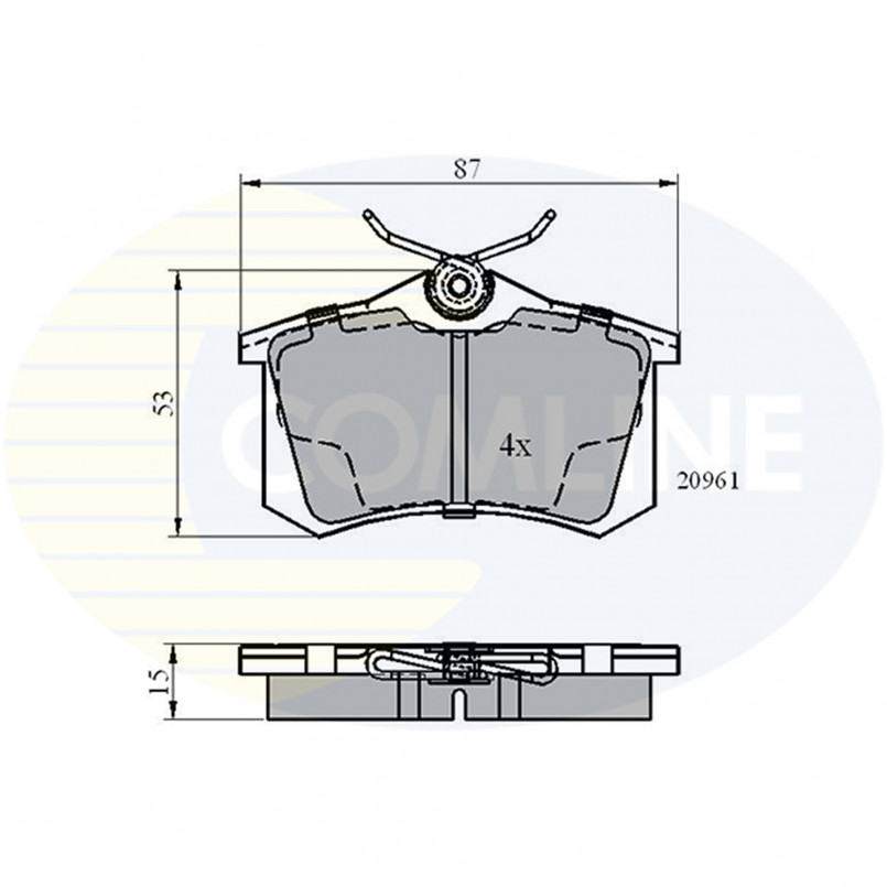 CBP0108 Comline - Гальмівні колодки до дисків — фото товара CBP0108 Comline - Гальмівні колодки до дисків — фото товара