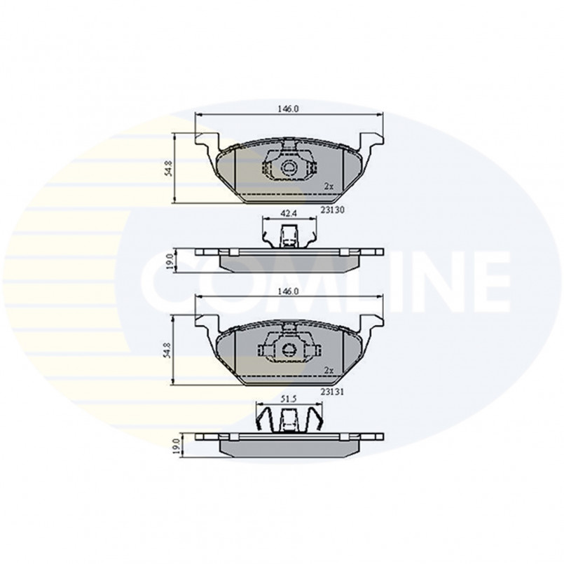 CBP0889 Comline - Гальмівні колодки до дисків — фото товара CBP0889 Comline - Гальмівні колодки до дисків — фото товара