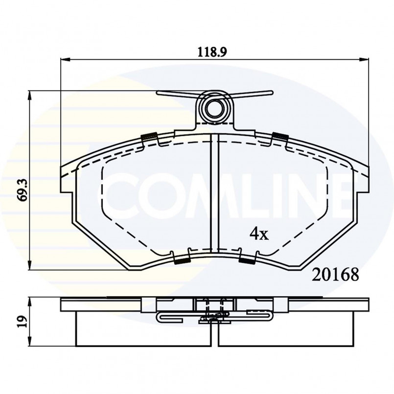 CBP0511 Comline - Гальмівні колодки до дисків — фото товара CBP0511 Comline - Гальмівні колодки до дисків — фото товара