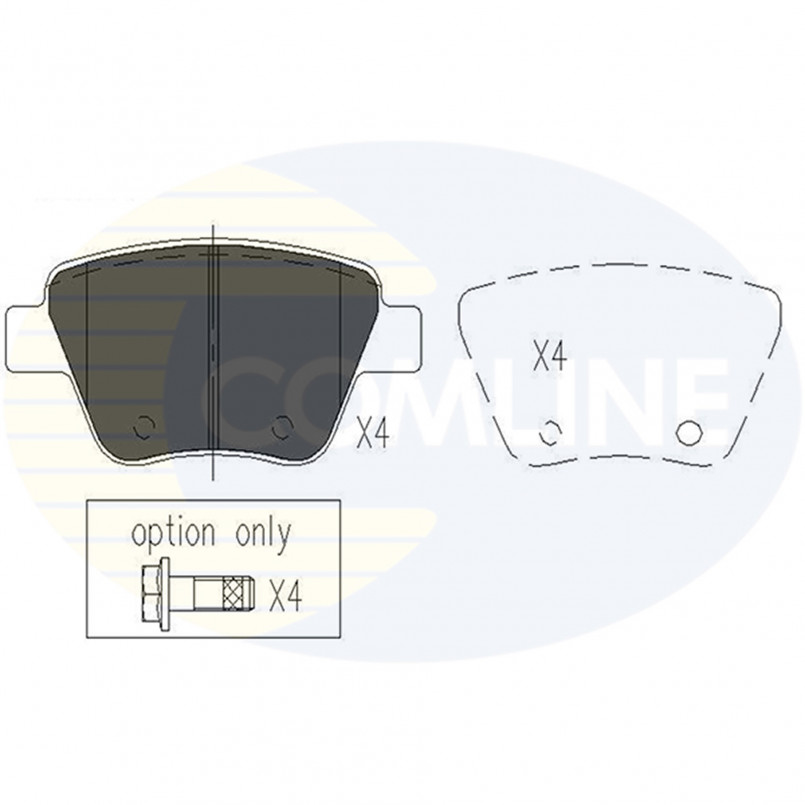 CBP02022 Comline - Гальмівні колодки до дисків — фото товара CBP02022 Comline - Гальмівні колодки до дисків — фото товара