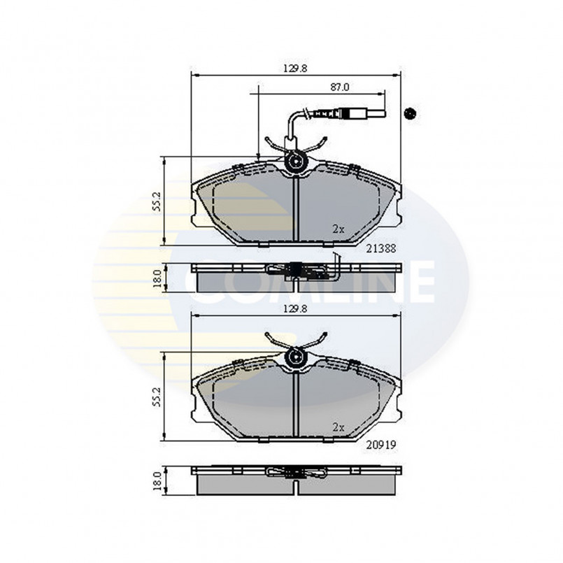 CBP1526 Comline - Гальмівні колодки до дисків — фото товара CBP1526 Comline - Гальмівні колодки до дисків — фото товара