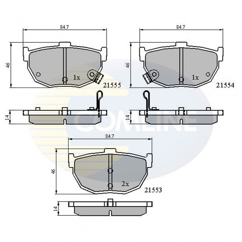 CBP3805 Comline - Гальмівні колодки до дисків — фото товара CBP3805 Comline - Гальмівні колодки до дисків — фото товара