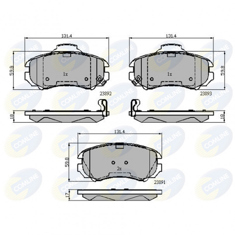 CBP31774 Comline - Гальмівні колодки до дисків — фото товара CBP31774 Comline - Гальмівні колодки до дисків — фото товара