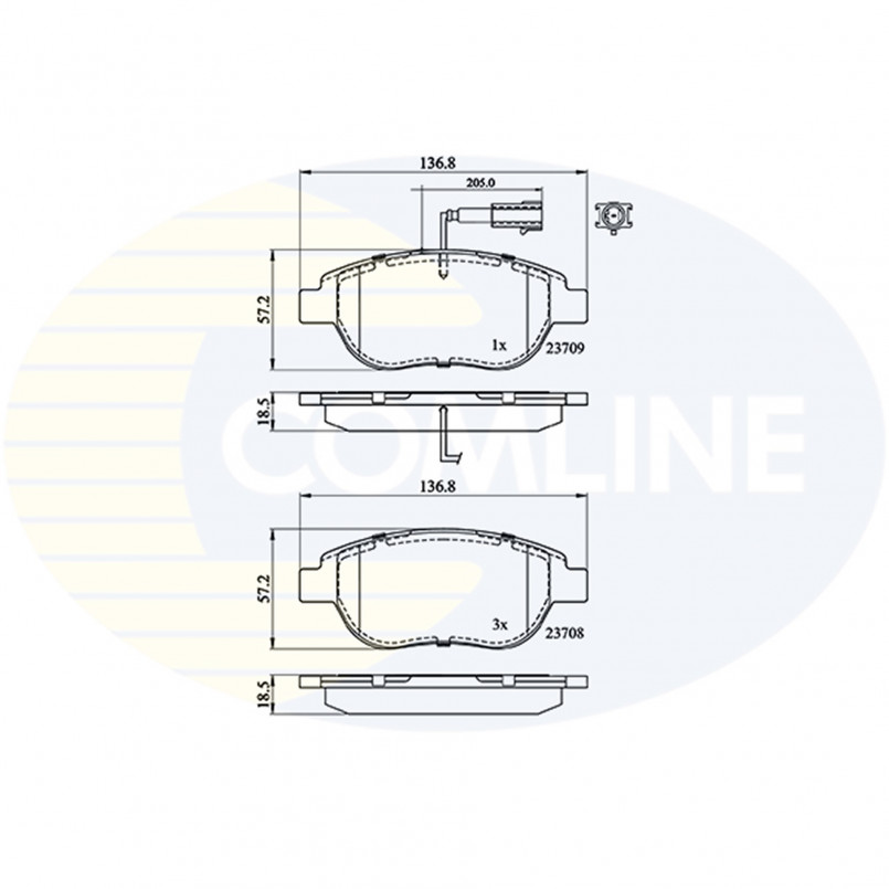 CBP11038 Comline - Гальмівні колодки до дисків — фото товара CBP11038 Comline - Гальмівні колодки до дисків — фото товара
