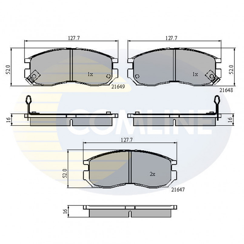 CBP3363 Comline - Гальмівні колодки до дисків — фото товара CBP3363 Comline - Гальмівні колодки до дисків — фото товара
