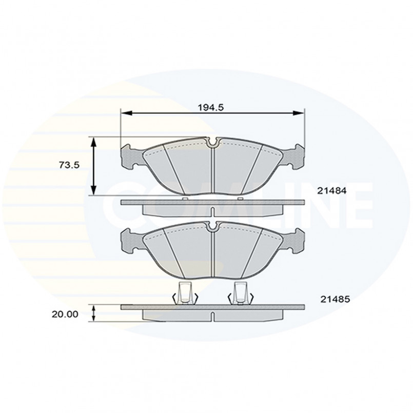 CBP01003 Comline - Гальмівні колодки до дисків — фото товара CBP01003 Comline - Гальмівні колодки до дисків — фото товара