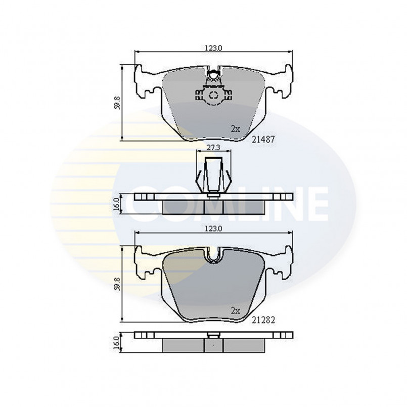 CBP01547 Comline - Гальмівні колодки до дисків — фото товара CBP01547 Comline - Гальмівні колодки до дисків — фото товара