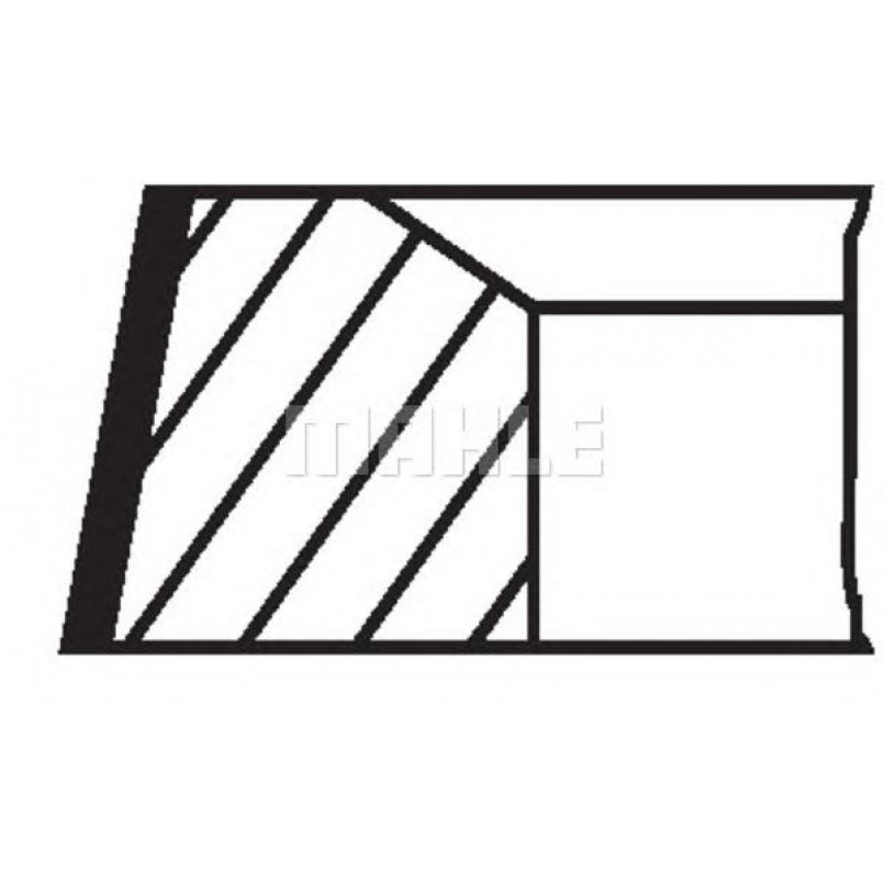 00224N2 Mahle - Кільця — фото товара №2