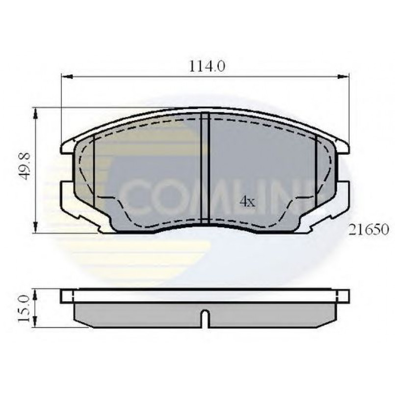 CBP0415 Comline - Гальмівні колодки до дисків — фото товара