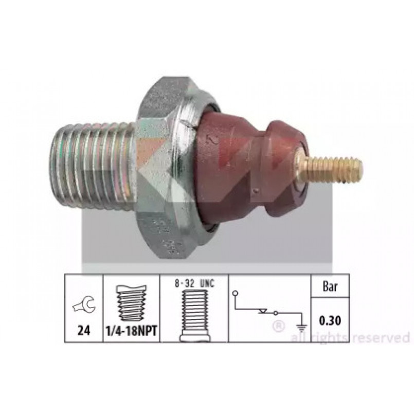 500 011 KW Датчик тиску масла (аналог EPS 1.800.011/Facet 7.0011 ) — фото товара