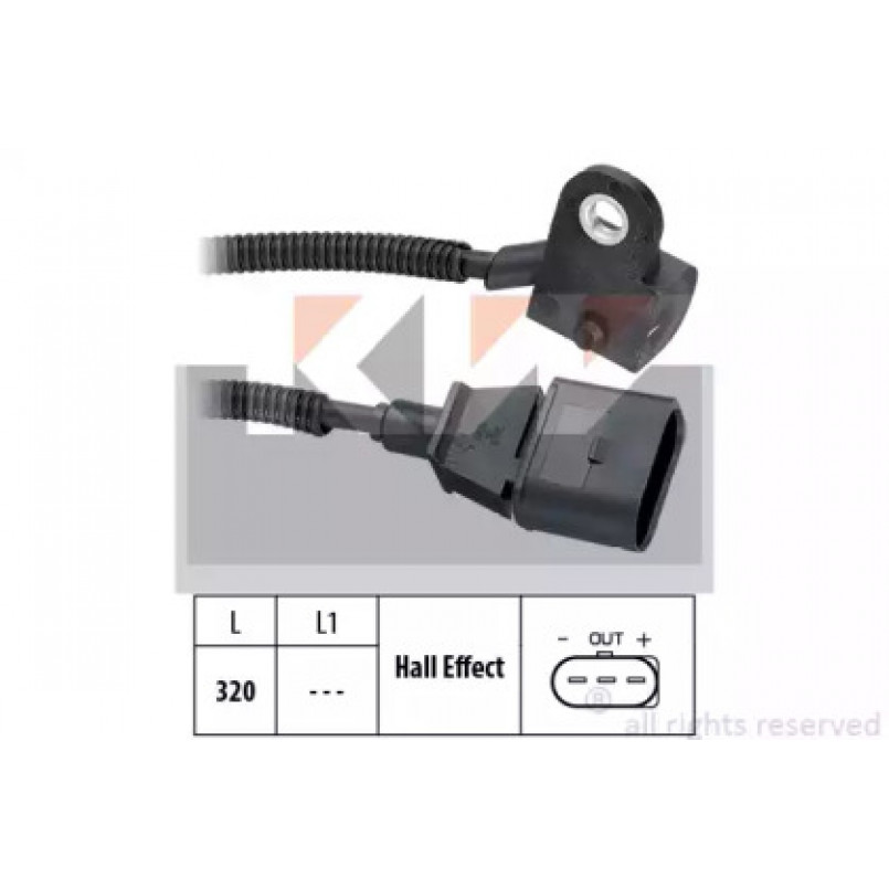 453 535 KW Датчик  р/вала,  к/вала (аналог EPS 1.953.535/Facet 9.0535 ) — фото товара