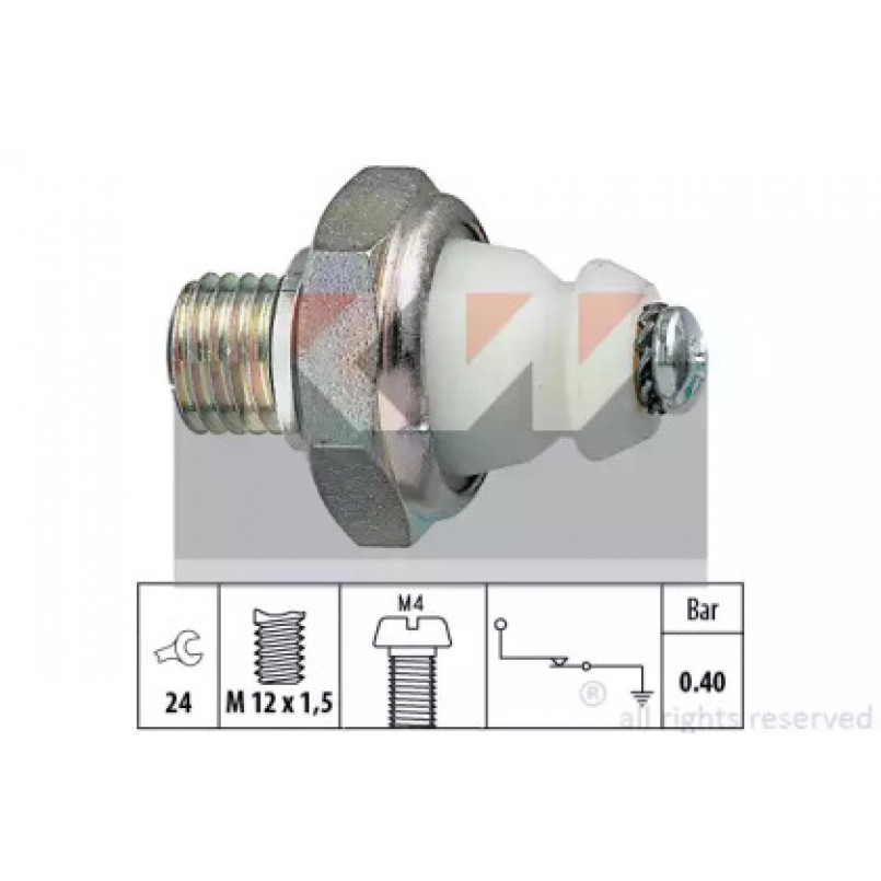 500 098 KW Датчик тиску масла (аналог EPS 1.800.098/Facet 7.0098 ) — фото товара
