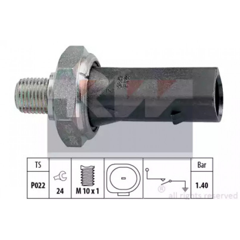 500 135 KW Датчик тиску масла (аналог EPS 1.800.135/Facet 7.0135 ) — фото товара