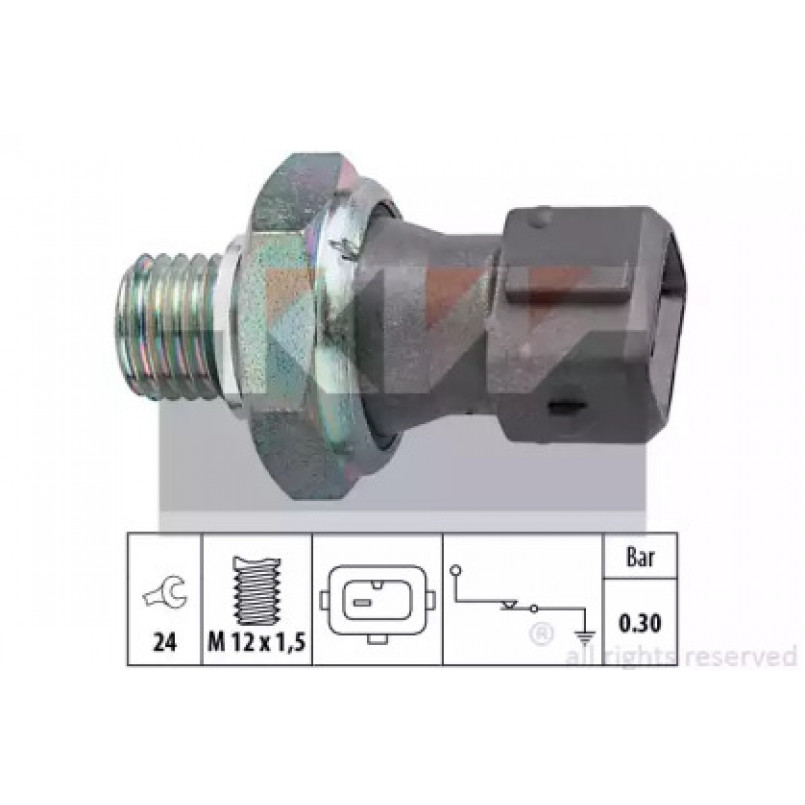 500 071 KW Датчик тиску масла (аналог EPS 1.800.071/Facet 7.0071 ) — фото товара