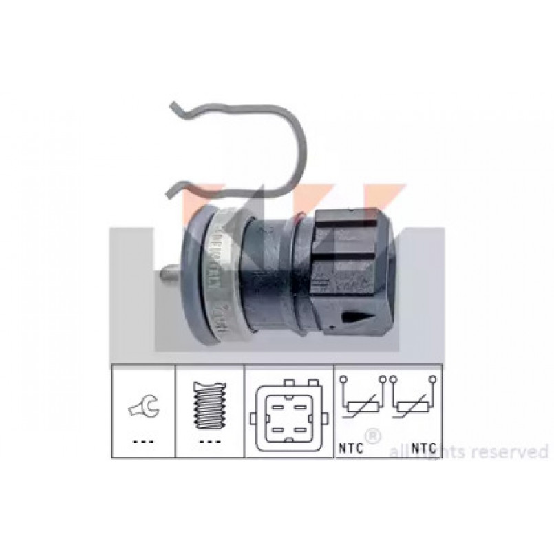 530 251 KW Датчик температури охолодж. рідини/масла/топлива (аналог EPS 1.830.251/Facet 7.3251 ) — фото товара