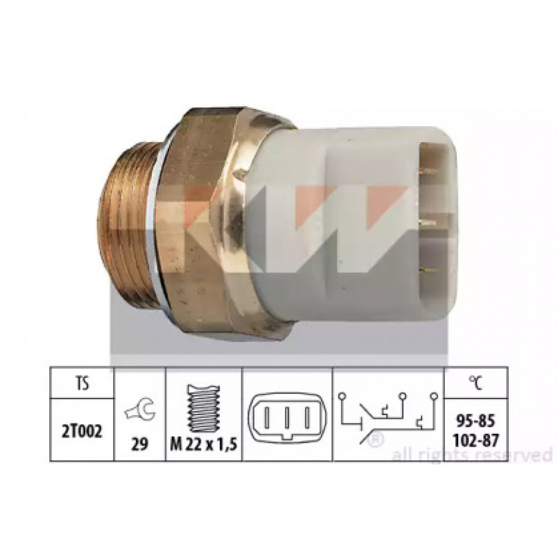 550 605 KW Датчик включення вентилятора (аналог EPS 1.850.605/Facet 7.5605 ) — фото товара