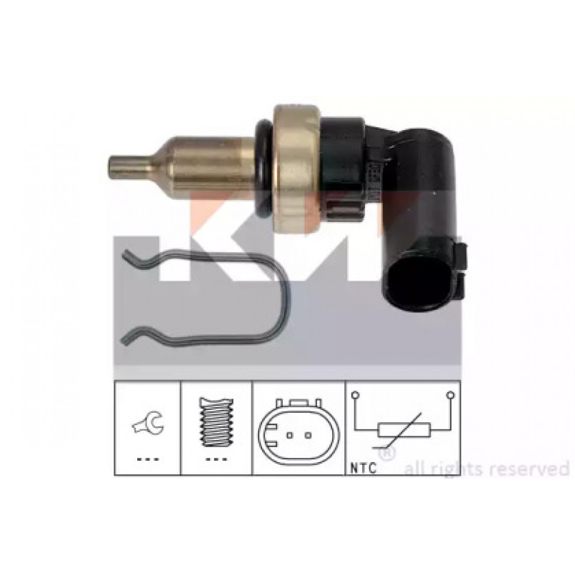 530 343 KW Датчик температури охолодж. рідини/масла/топлива (аналог EPS 1.830.343/Facet 7.3343 ) — фото товара