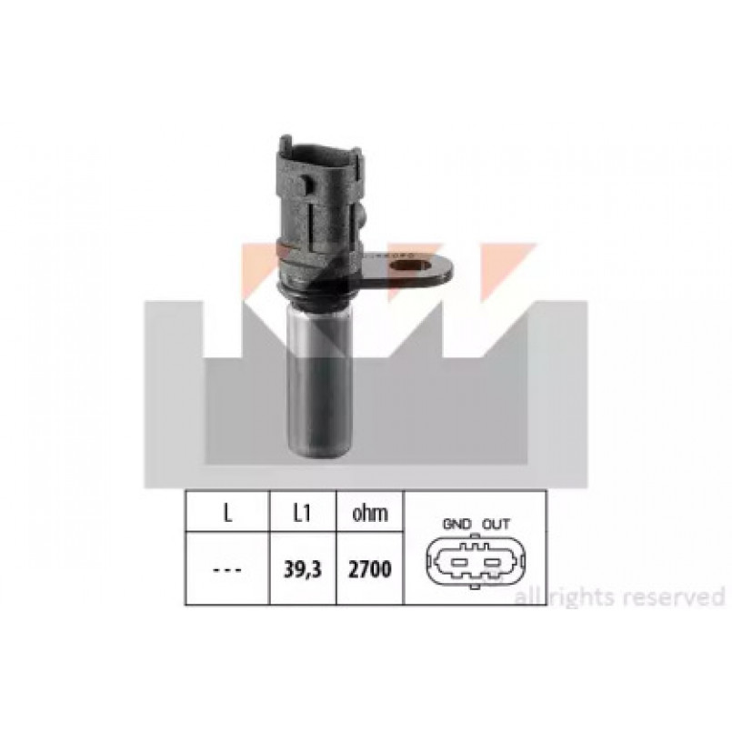 453 288 KW Датчик  р/вала,  к/вала (аналог EPS 1.953.288/Facet 9.0288 ) — фото товара