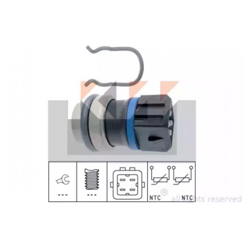 530 146 KW Датчик температури охолодж. рідини/масла/топлива (аналог EPS 1.830.146/Facet 7.3146 ) — фото товара