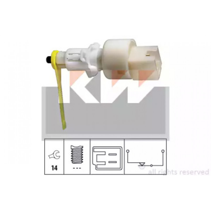 510 153 KW Датчик педалі гальм/зчеплення (аналог EPS 1.810.153/Facet 7.1153 ) — фото товара