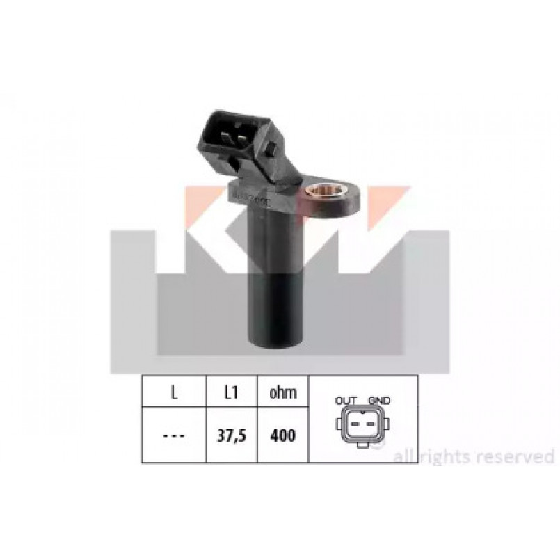 453 037 KW Датчик  р/вала,  к/вала (аналог EPS 1.953.037/Facet 9.0037 ) — фото товара