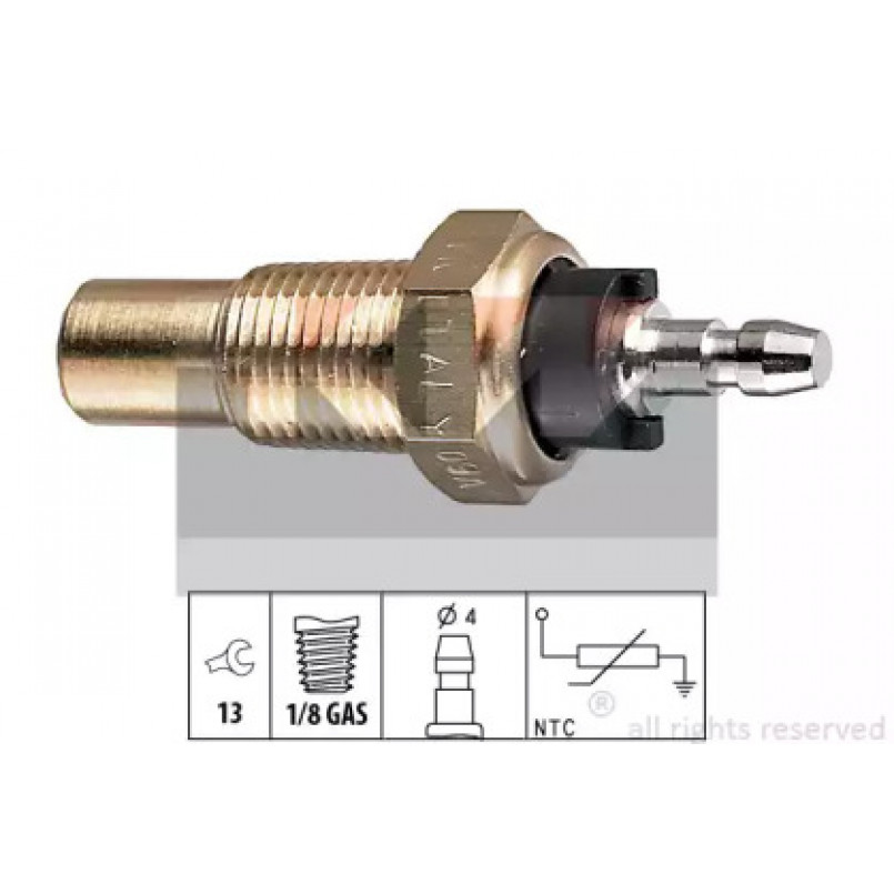 530 052 KW Датчик температури охолодж. рідини/масла/топлива (аналог EPS 1.830.052/Facet 7.3052 ) — фото товара