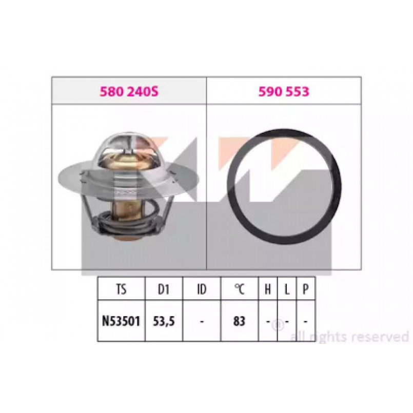 580 240 KW Термостат (аналог EPS 1.880.240/Facet 7.8240 ) — фото товара