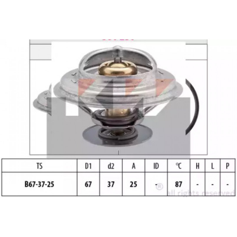 580 256S KW Термостат (аналог EPS 1.880.256S/Facet 7.8256S ) — фото товара