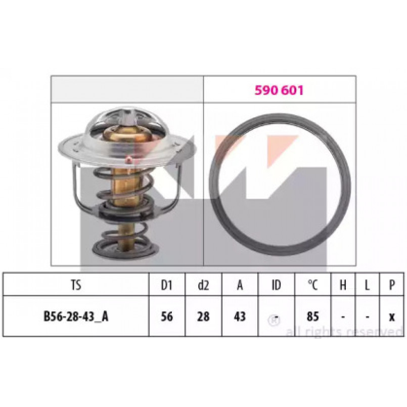 580 398 KW Термостат (аналог EPS 1.880.398/Facet 7.8398 ) — фото товара