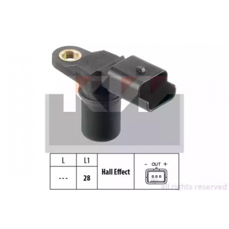 453 348 KW Датчик  р/вала,  к/вала (аналог EPS 1.953.348/Facet 9.0348 ) — фото товара
