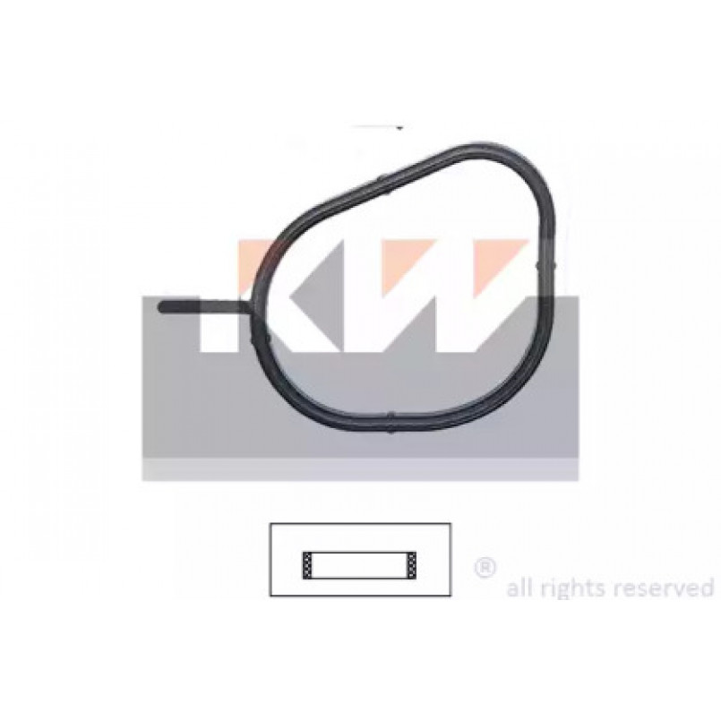 590 697 KW Прокладка термостата (аналог EPS 1.890.697/Facet 7.9697 ) — фото товара