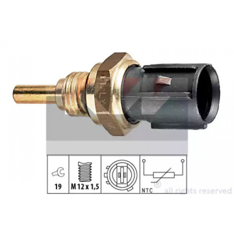530 198 KW Датчик температури охолодж. рідини/масла/топлива (аналог EPS 1.830.198/Facet 7.3198 ) — фото товара