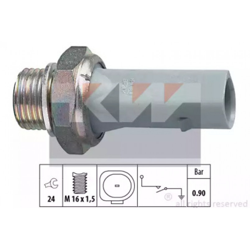 500 150 KW Датчик тиску масла (аналог EPS 1.800.150/Facet 7.0150 ) — фото товара