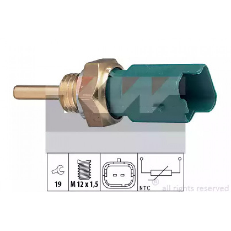 530 261 KW Датчик температури охолодж. рідини/масла/топлива (аналог EPS 1.830.261/Facet 7.3261 ) — фото товара