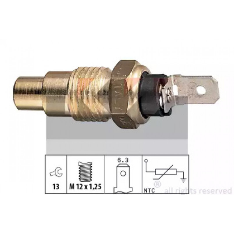 530 078 KW Датчик температури охолодж. рідини/масла/топлива (аналог EPS 1.830.078/Facet 7.3078 ) — фото товара